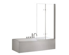 Besco LUMIX vaňová zástena 100 x 145 cm, sklo číre