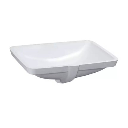 LAUFEN PRO S keramické vstavané umývadlo, bez otvoru pre batérie 52,5 x 40 cm biele LCC H8119614001091