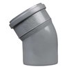 Kanalizačná tvarovka,HT koleno 110 / 30° PP sivé X2703