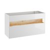 Comad Bahama White 854 FSC skrinka pod umývadlo 120 cm biela lesklá/dub wotan