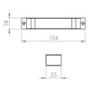 Elita Sunn Kyra 60 2D 1S Dub Canela – Kúpeľňová skrinka s keramickým umývadlom 60x82,1x45,6 cm – RE169212007050