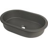 Deante SILIA granitové umývadlo pod dosku / zapustené 58,8 x 39 cm, antracit metalik CQS_TU6U