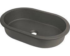 Deante SILIA granitové umývadlo pod dosku / zapustené 58,8 x 39 cm, antracit metalik CQS_TU6U