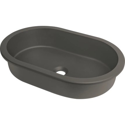 Deante SILIA granitové umývadlo pod dosku / zapustené 58,8 x 39 cm, antracit metalik CQS_TU6U