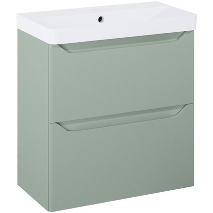 Elita HELO kúpeľňová skrinka s umývadlom 60,8 x 35,3 cm, sage matt RE020600201470