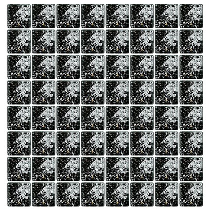 HOME BLACK Silver sklenená mozaika 30 x 30 cm