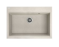 Laveo TAU jednokomorový granitový drez 70 x 50 cm, bež SBT_4107