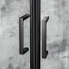 Novoterm ARUBA GL PS black sprchový kút s vaničkou 80 x 80 x 199,5 cm, sklo číre, profil čierny