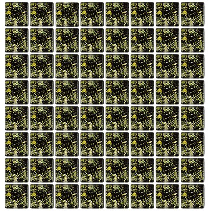HOME VERDE Black sklenená mozaika 30 x 30 cm