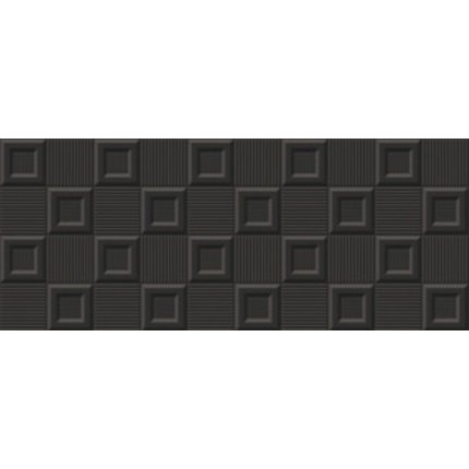 ASTUN CUBIC NERO BRILLO 25x60 cm