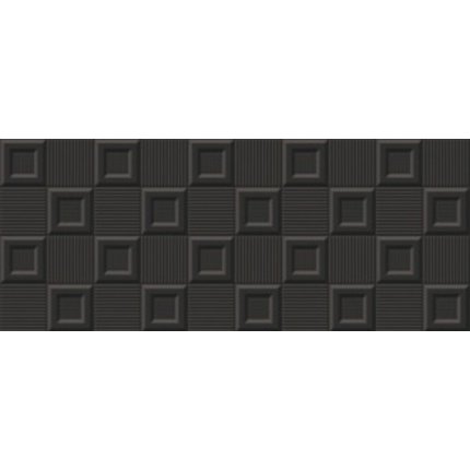 ASTUN CUBIC NERO BRILLO 25x60 cm