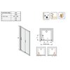 Sanplast DL/TX5b sprchové dvere 90 x 190 cm  600-271-1220-38-401