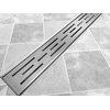 MEXEN Flat nerezový sprchový žľab 90 cm vzor M01 1015090+1020090