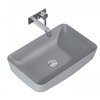 Elita NOMIA keramické umývadlo na dosku 50 x 39 cm, Light Grey Matt RE040500055870