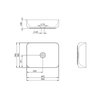 Elita NOMIA keramické umývadlo na dosku 50 x 39 cm, Light Grey Matt RE040500055870