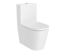 Roca INSPIRA ROUND WC kombi 37,5 x 64,5 cm RimFree, A342526620+A341520620