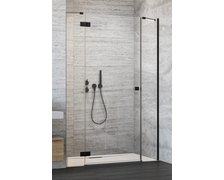 Radaway Essenza DWJS sprchové dvere, profil čierny 110 x 200 cm 1385030-54-01L+1384090-01-01