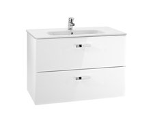 Kúpeľňová skrinka VICTORIA BASIC UNIK set s umývadlom 100 x 46 cm