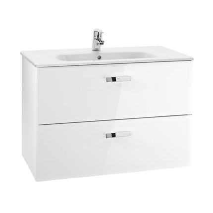Kúpeľňová skrinka VICTORIA BASIC UNIK set s umývadlom 100 x 46 cm