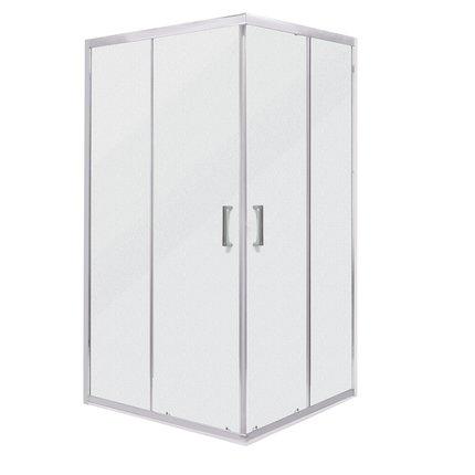 Novoterm Malibu SQ sprchový kút 100 x 100 x 190  cm, sklo mrazené "crepi"