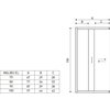 Novoterm Malibu SQ sprchový kút 100 x 100 x 190  cm, sklo mrazené "crepi"