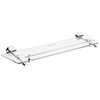 RONDO polička 500x160x71mm - chróm/ lesklý, sklenený 853006