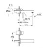 Grohe EUROCUBE 2-otvorová umývadlová batéria, chróm 19895000