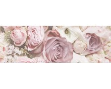 Ceramika Color Glamour Flower A dekoračný obklad rektifikovaný lesklý 25 x 75 cm