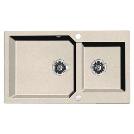 Laveo MILOS granitový drez 86 x 50 cm, bež SPM_4208