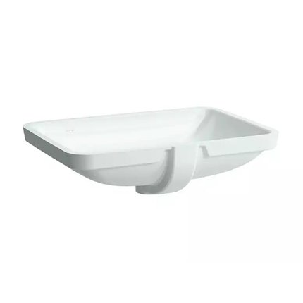 LAUFEN PRO S keramické vstavané umývadlo, bez otvoru pre batérie 59,5 x 43 cm biele H8119680001091