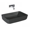 Elita NOMIA keramické umývadlo na dosku 50 x 39 cm, Antracit Matt RE040500056010