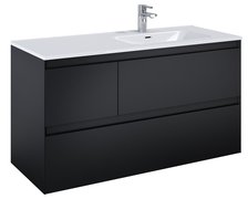 Elita SPLIT skrinka pod umývadlo 120 cm 3S, black matt 168179