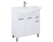 Elita Sunn 75 3D 1S White HG – Kúpeľňová skrinka s keramickým umývadlom 75x84x46,9 cm – RE169193008060