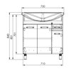 Elita Sunn 75 3D 1S White HG – Kúpeľňová skrinka s keramickým umývadlom 75x84x46,9 cm – RE169193008060