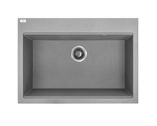 Laveo TAU jednokomorový granitový drez 70 x 50 cm, sivý SBT_5107
