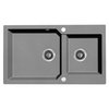 Laveo MILOS granitový drez 86 x 50 cm, sivý SPM_5208