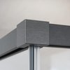 Radaway IDEA BRUSHED GUNMETAL KDD obdĺžnikový sprchový kút 80 x 120 x 205 cm 387061-92-01L+387064-92-01R