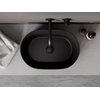 Besco CeraBe LOVA CERA-LINE Matt Black keramické umývadlo na dosku 46 x 31 cm UNCM-46-LOC