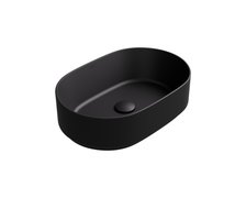 Besco CeraBe LOVA CERA-LINE Matt Black keramické umývadlo na dosku 46 x 31 cm UNCM-46-LOC