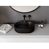 Besco CeraBe LOVA CERA-LINE Matt Black keramické umývadlo na dosku 46 x 31 cm UNCM-46-LOC