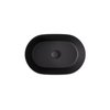 Besco CeraBe LOVA CERA-LINE Matt Black keramické umývadlo na dosku 46 x 31 cm UNCM-46-LOC