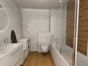 Paneláková kúpeľňa