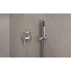 Besco VEO / DECCO / ILLUSION podomietkový sprchový set so sprchovou hlavicou, brúsený nikel BP-V-NS