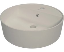 Deante ROUND keramické umývadlo na dosku s otvorom pre batériu 40 cm, bež CGR_5U4B
