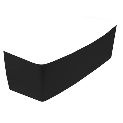 Besco LUNA BLACK čelný panel k vani LUNA 150 cm - ľavý
