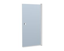 Novoterm CRISTAL 4 vaňová zástena 70 x 140 cm, profil chrom lesklý, sklo kalené 6 mm odtieň grafit