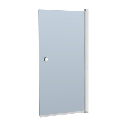 Novoterm CRISTAL 4 vaňová zástena 70 x 140 cm, profil chrom lesklý, sklo kalené 6 mm odtieň grafit