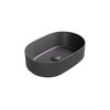 Besco CeraBe LOVA CERA-LINE Gun Metal keramické umývadlo na dosku 46 x 31 cm UNCM-46-LOGM