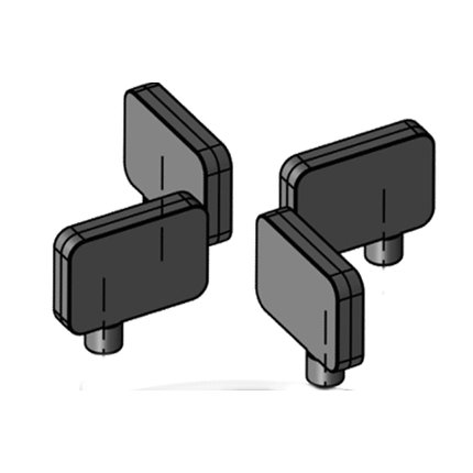 DD GROUP náhradné motýliky vzpery 3 mm