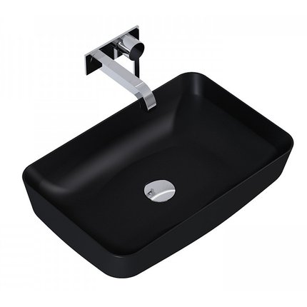Elita NOMIA keramické umývadlo na dosku 50 x 39 cm, Black Matt RE040500057160